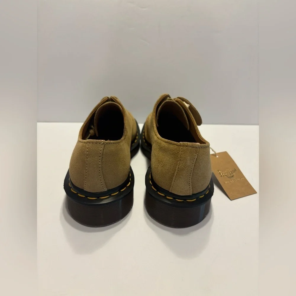 Dr. Martens 1461 Made in England Buck Suede Oxford Shoes Beige Size  Us 6 New